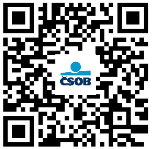 QR kód pre český bankový účet
